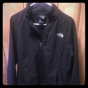 Microfiber Black Northface unisex jacket